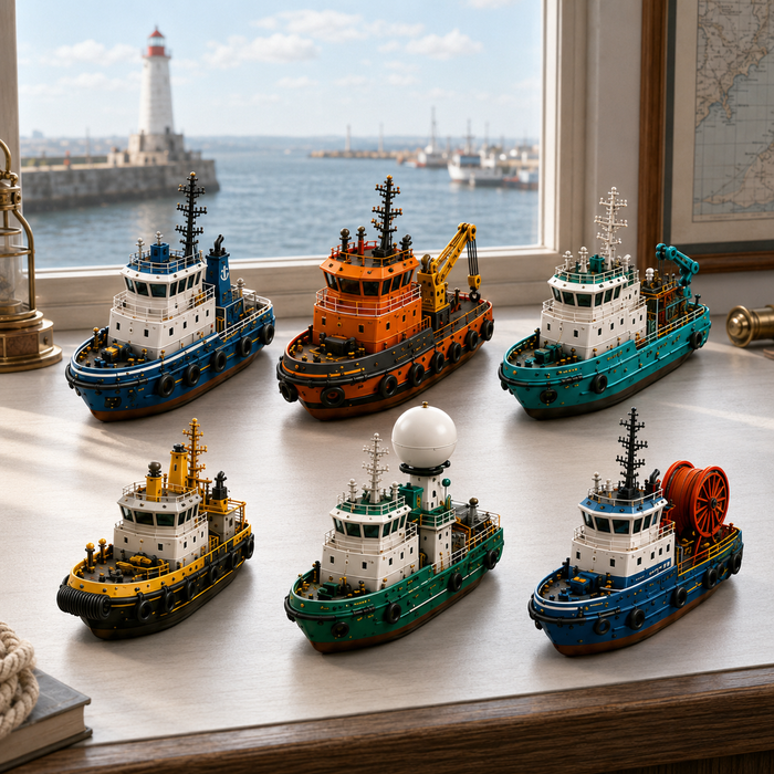 Harbor boat miniatures