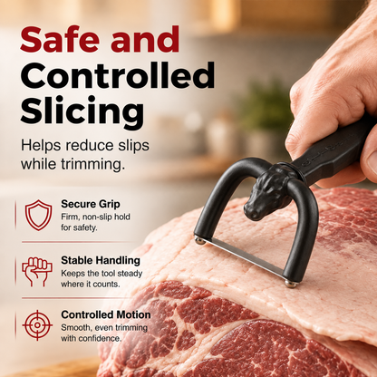 🥩 Handheld Fat Trimmer for Beef & Pork BBQ Prep