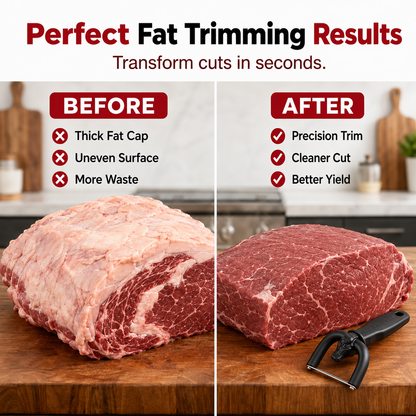 🥩 Handheld Fat Trimmer for Beef & Pork BBQ Prep