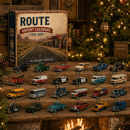 Route 66 Centennial Advent Calendar – 24 Days of American Road Legends | 1926–2026 Collector’s Edition