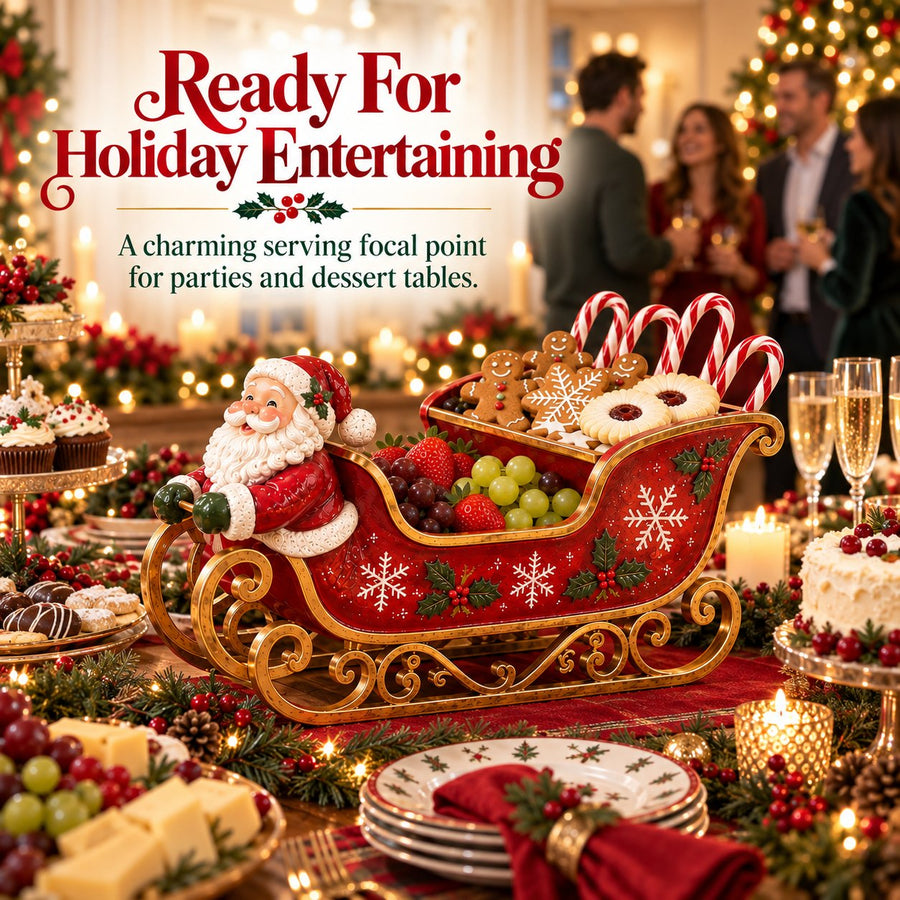 Santa sleigh ready for Christmas entertaining