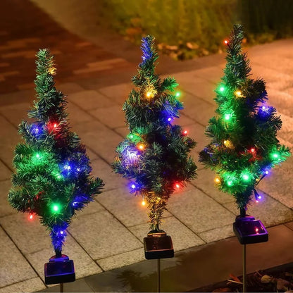 🎄 Solar Christmas Tree Path Lights | 5 Outdoor Styles