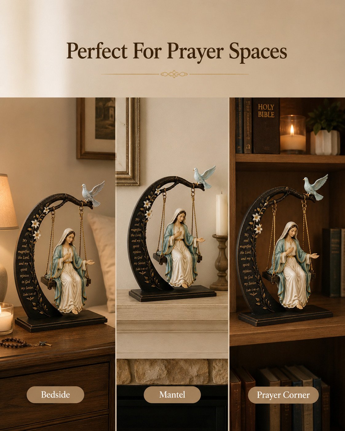 Limited Time Offer Save 50% Today!🔥 Blessed Mary Cradle Swing Sculpture