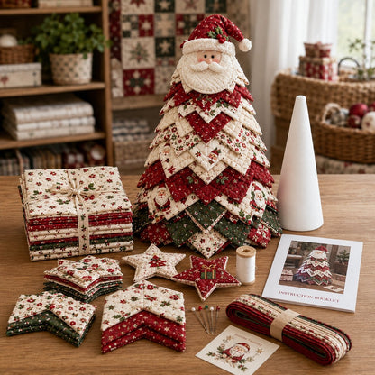 🔥Last Day 49% OFF ✨DIY Quilted Santa Christmas Tree Kit