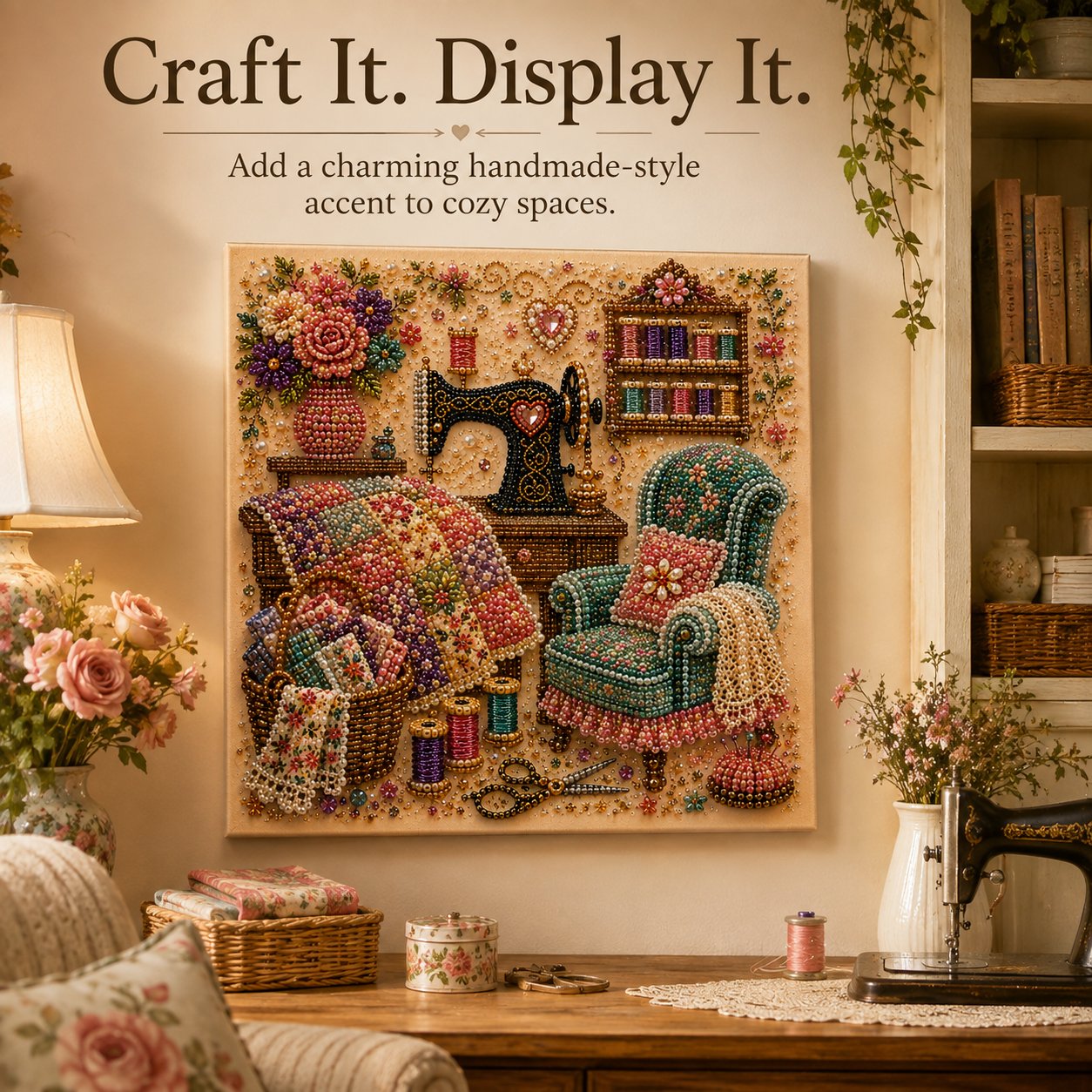 ⏳ Last Day 49% OFF – ✨Beginner-Friendly Premium 3D Pearl Cozy Room Diamond Painting Art Kit Collection | Complete Kit with All Tools & Step-by-Step Guide Included 💕