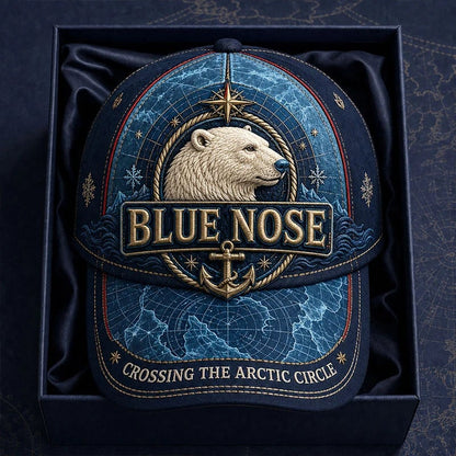 Vintage “Blue Nose” Arctic Circle Crossing Polar Bear 3D Commemorative Baseball Cap