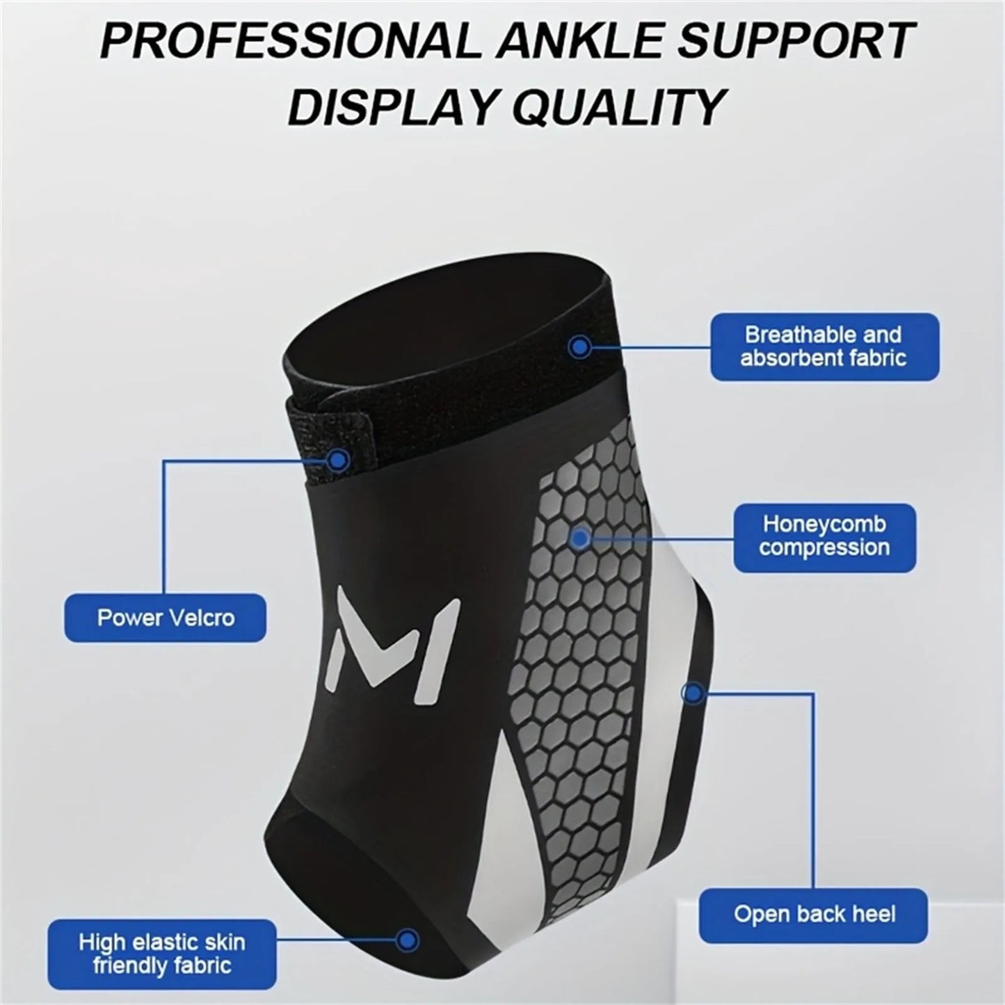 🔥HOT SALE🏃Lightweight Ankle Brace | Compression Support for Sprain Prevention – Breathable & Perfect for Basketball, Soccer & Fitness