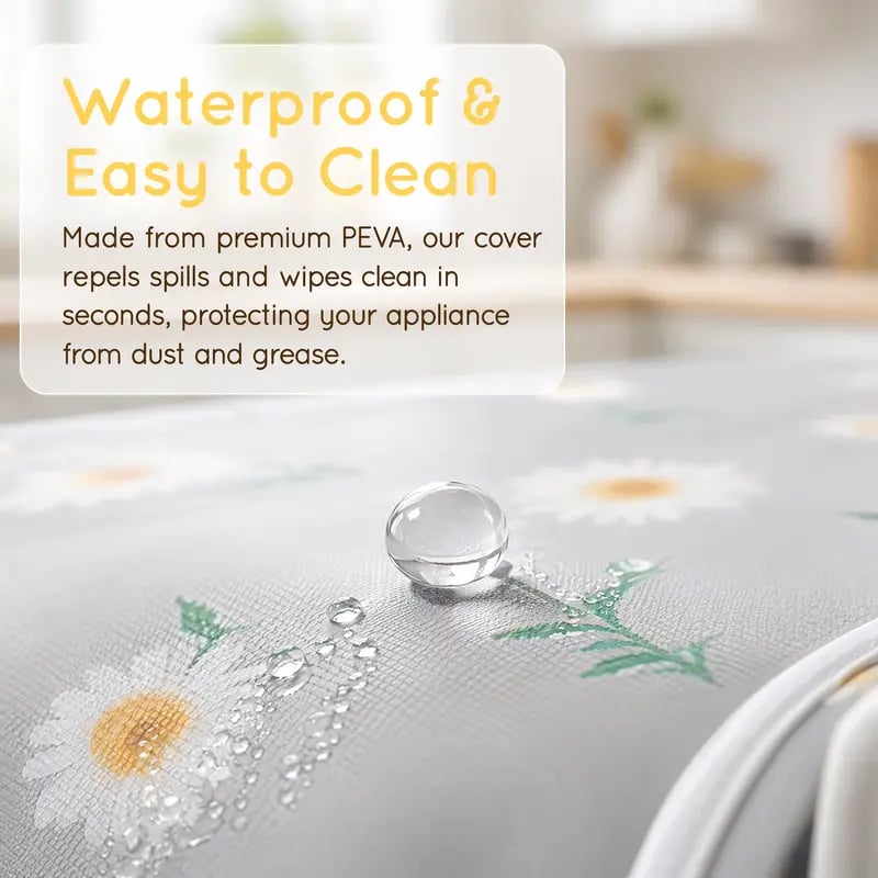 🌼 Daisy Fridge Dust Cover – Waterproof Top Protector with Handy Storage Pockets, Stylish & Functional Kitchen Essential(Buy 2 Free Shipping)