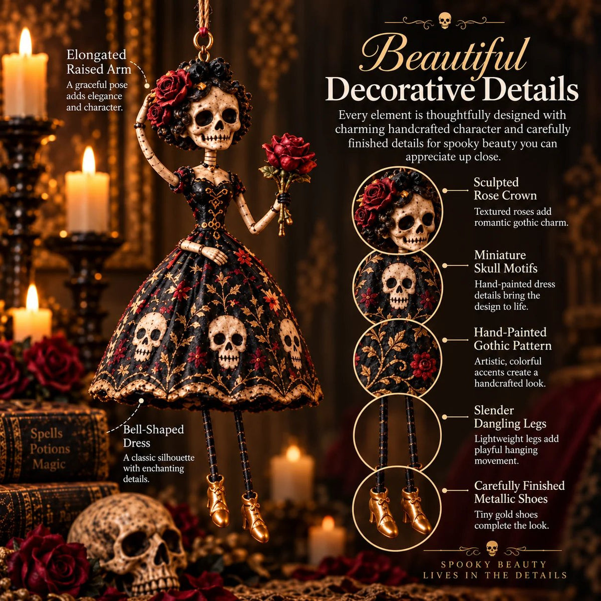 🎃Midnight Ladies™ – Gothic Halloween Hanging Decor🖤