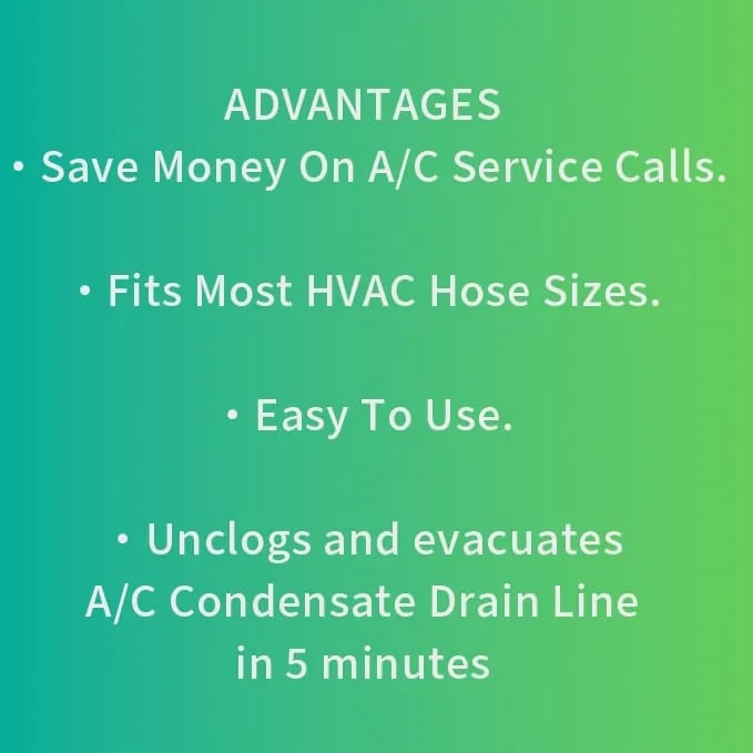 Wet Vac AC Drain Line Cleaner Adapter with Clear Inspection Tube