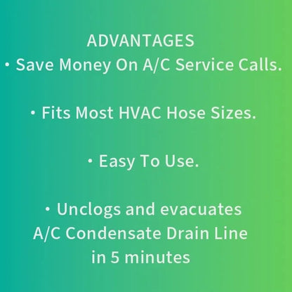 Wet Vac AC Drain Line Cleaner Adapter with Clear Inspection Tube