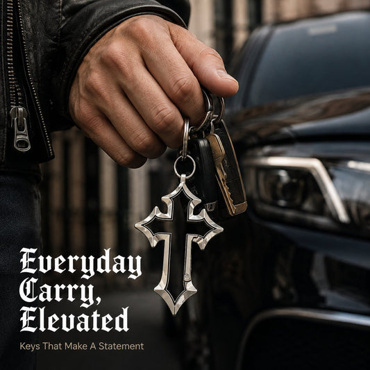 🔥Gothic Cross Keychain & Bag Charm