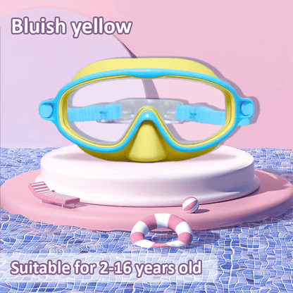🏊‍♀️ Buy 1 Get 1 Free🏊‍♀️-HD children's large frame waterproof and anti-fog swimming goggles🏊‍♀️
