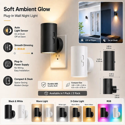 💡 Wireless Cylinder Wall Light — Cozy Glow Anywhere, No Wiring Needed! ✨🏠