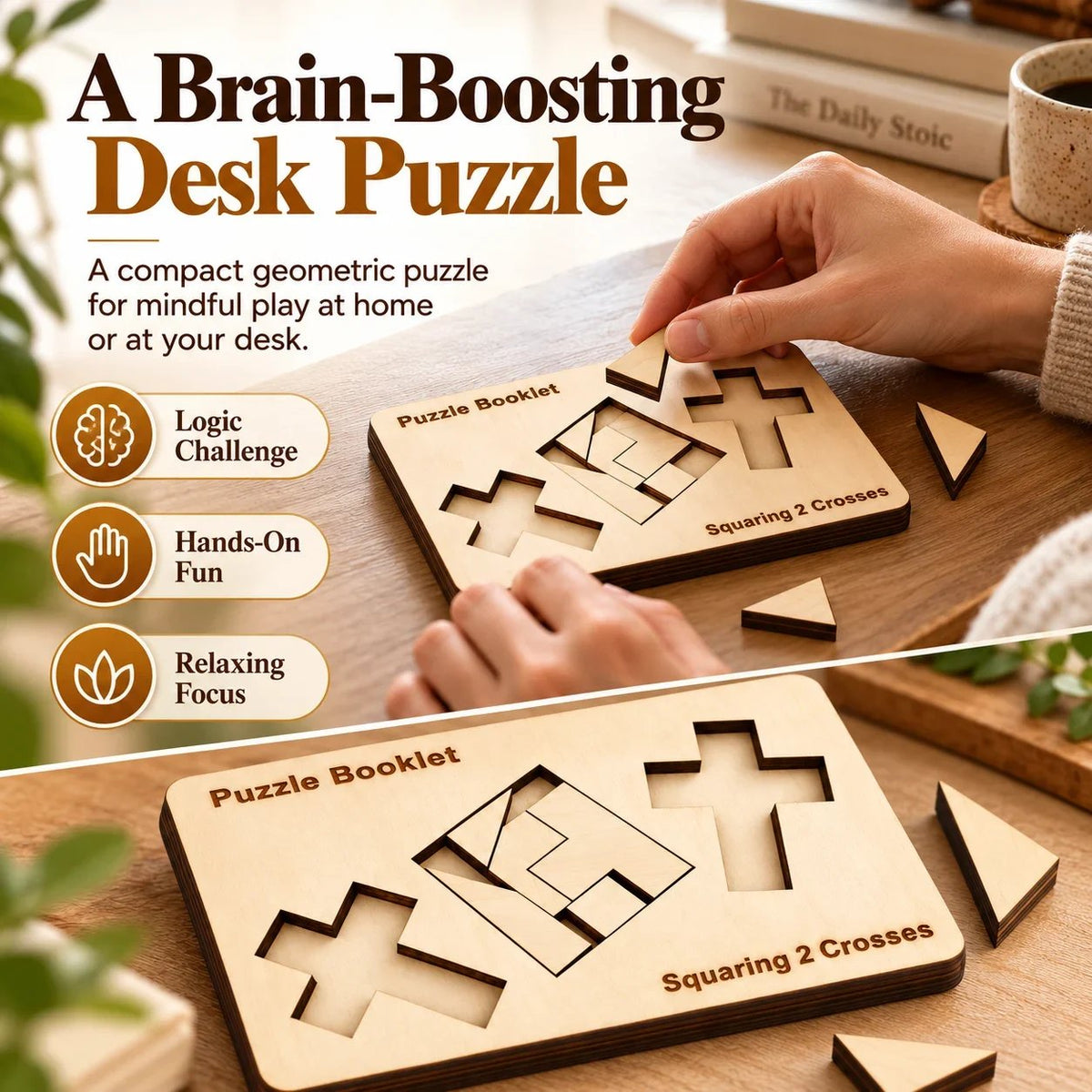 🧩✝️Puzzle Booklet - Squaring 2 Crosses
