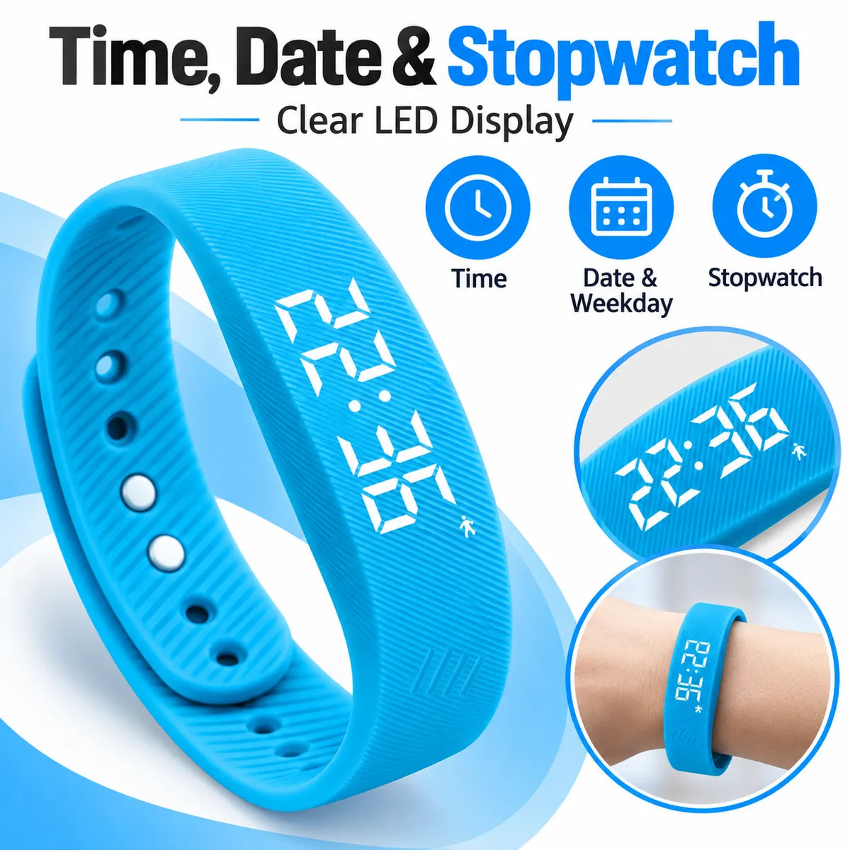 ⌚✨ Smart Fitness Band — Track Your Health, Stay Active & Live Smarter Every Day!