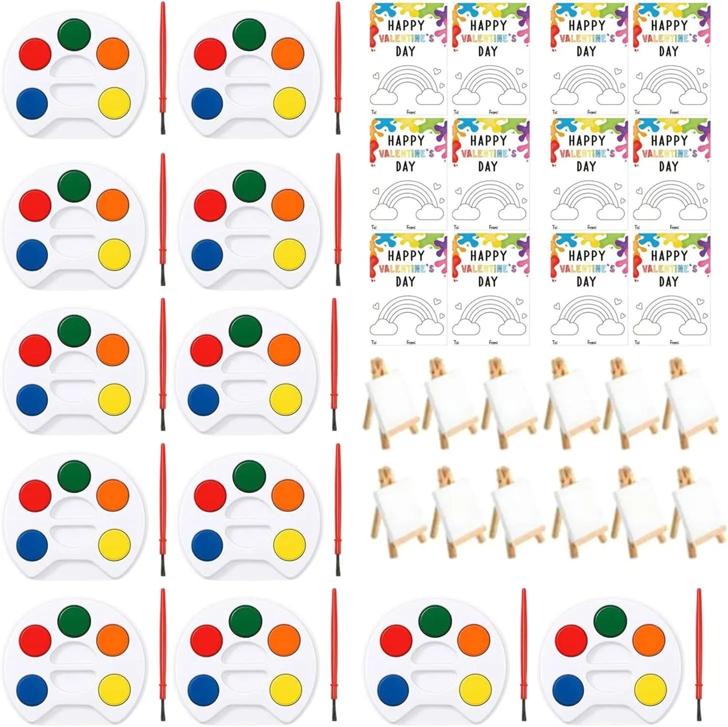 Mini Watercolor Paint Sets For Valentines Day Gifts