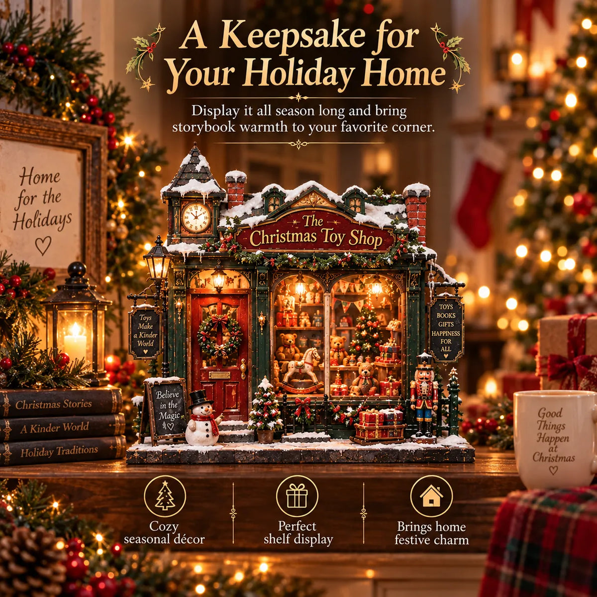 🎄 The Christmas Toy Shop™-DIY 3D Miniature House Kit