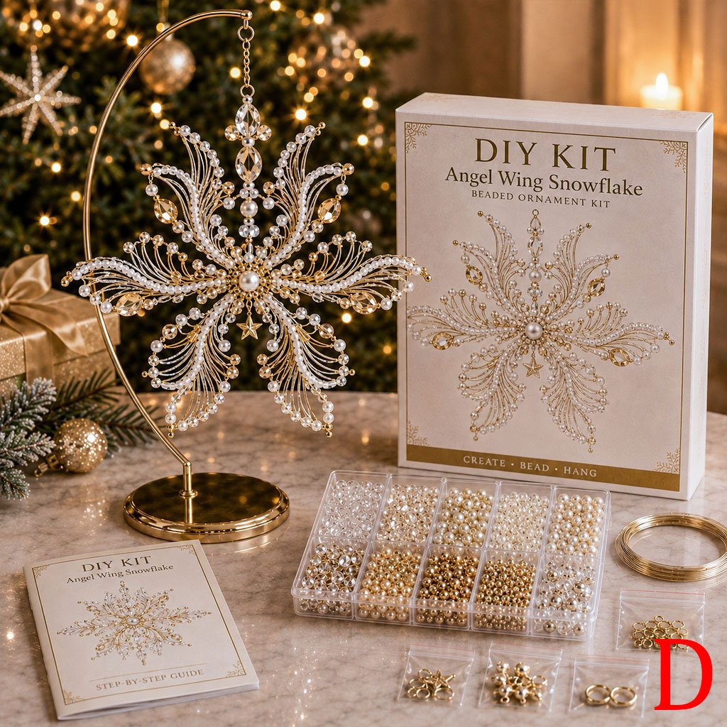 Beaded Snowflake Ornament DIY Kit