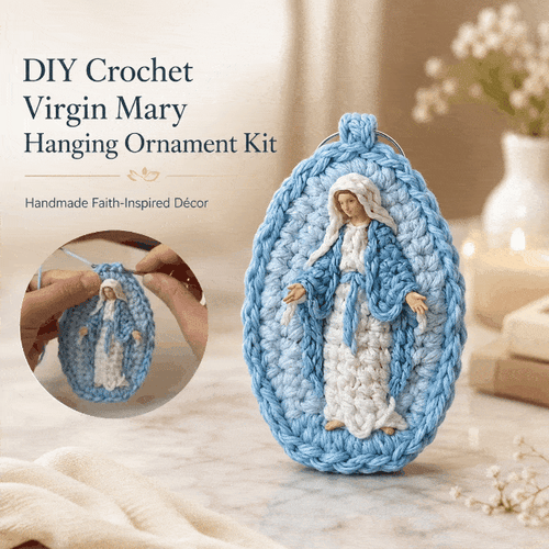 🙏 Limited-Time 50% OFF – DIY Crochet Virgin Mary Hanging Ornament Kit