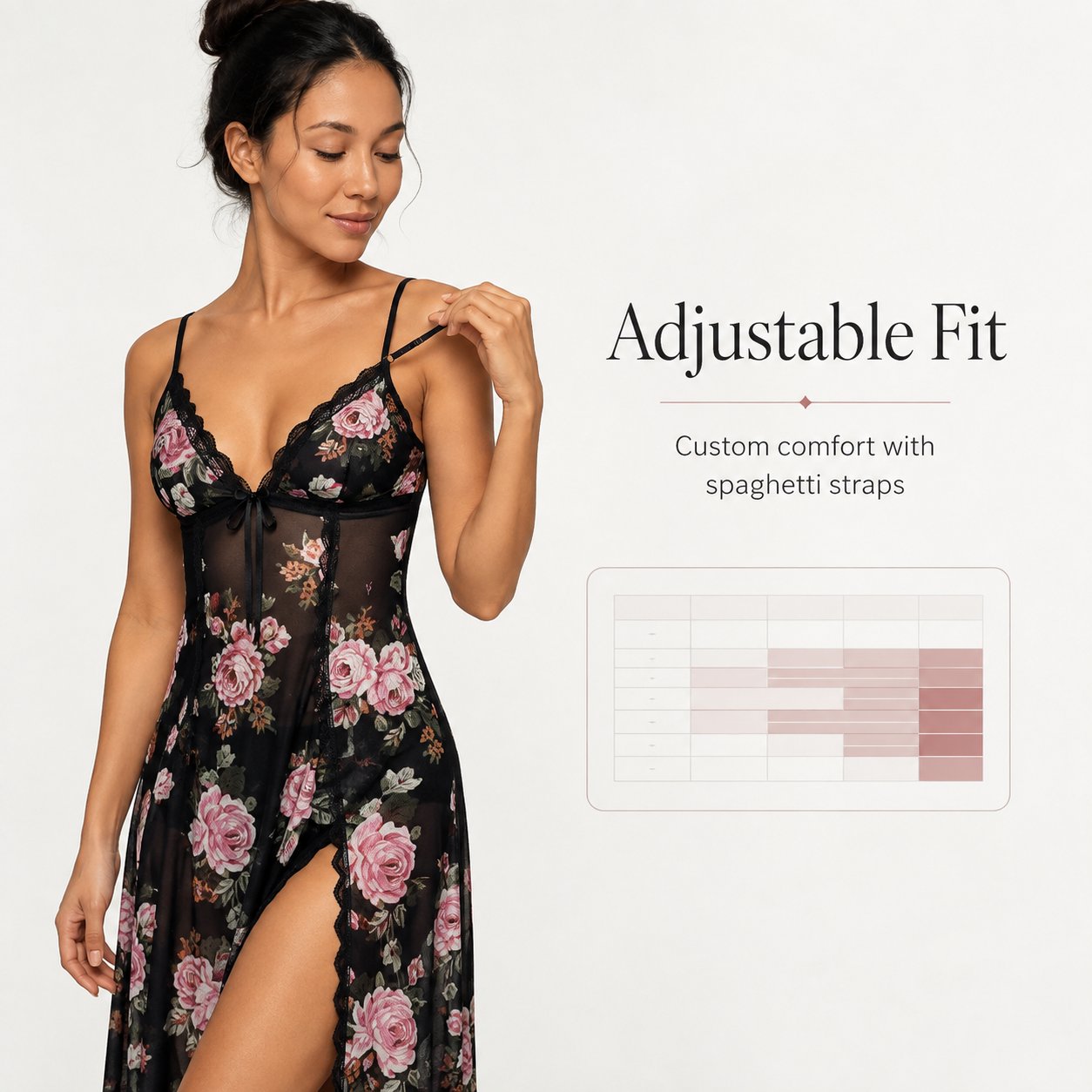 🔥Last Day 49% OFF - Sheer Floral Rose Print Maxi Dress 🎁Buy 2 Free Shipping