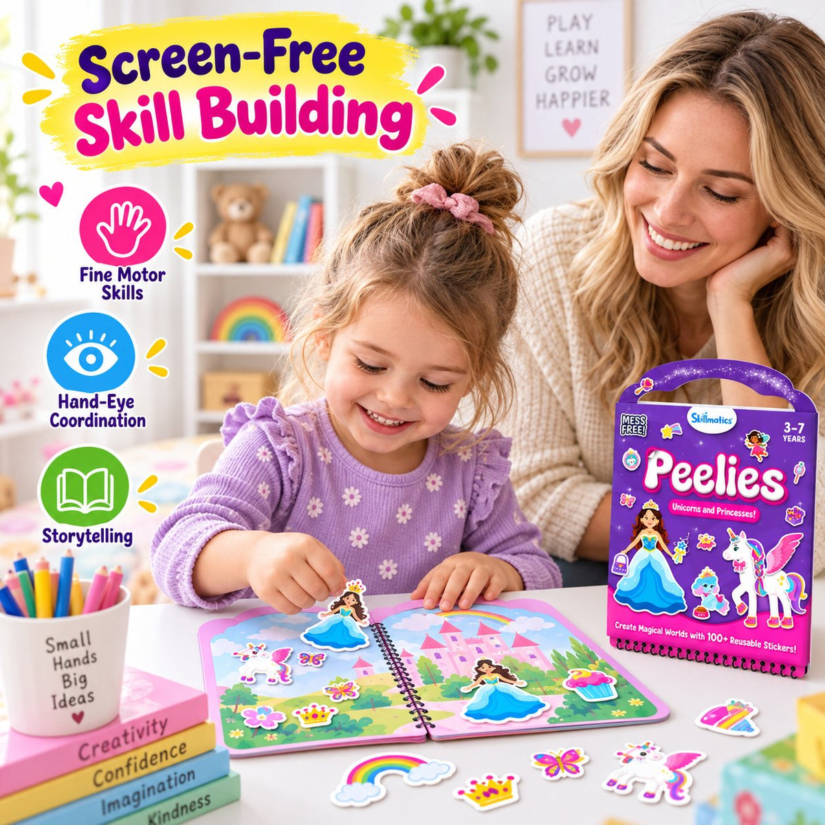 🔥HOT SALE🔥🌈 Reusable Sticker Activity Book — 100+ Stickers for Creative Play