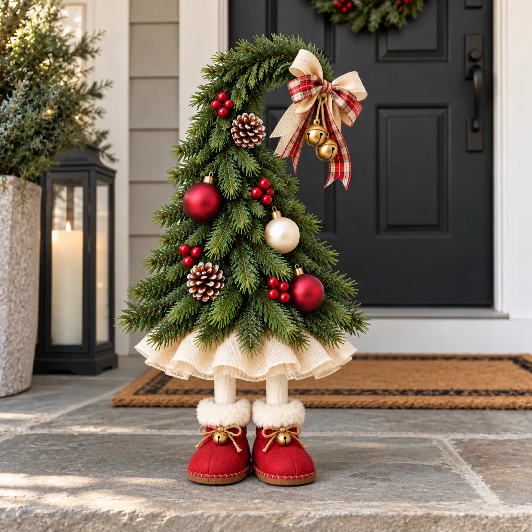 Whimsical Christmas Elf Tree Decor
