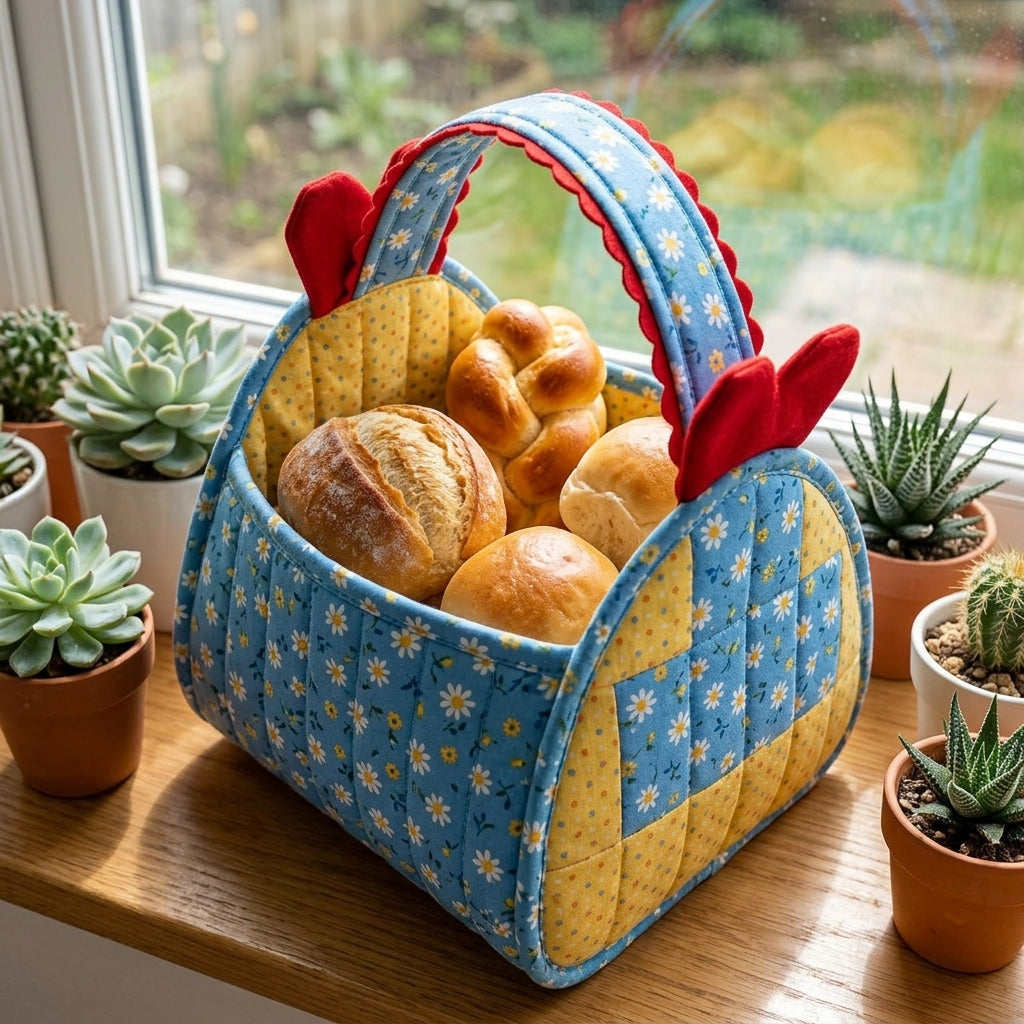 Farmhouse Chicken Basket Quilting Template Set