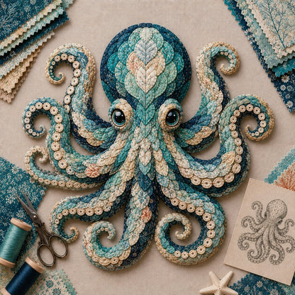 ⏳ Last Day 49% OFF – 🌊 Beginner-Friendly DIY Layered Ocean Wildlife Patchwork Art Kit | Complete Kit with All Tools & Step-by-Step Guide Included 💕