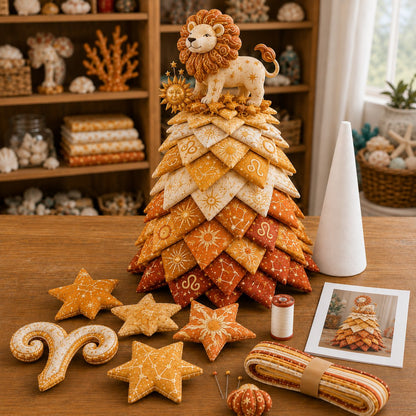 ⏳ Last Day 49% OFF – ♓ Beginner-Friendly DIY Layered Pisces Zodiac Quilted Tree Kit | Complete Kit with All Tools & Step-by-Step Guide Included 💕