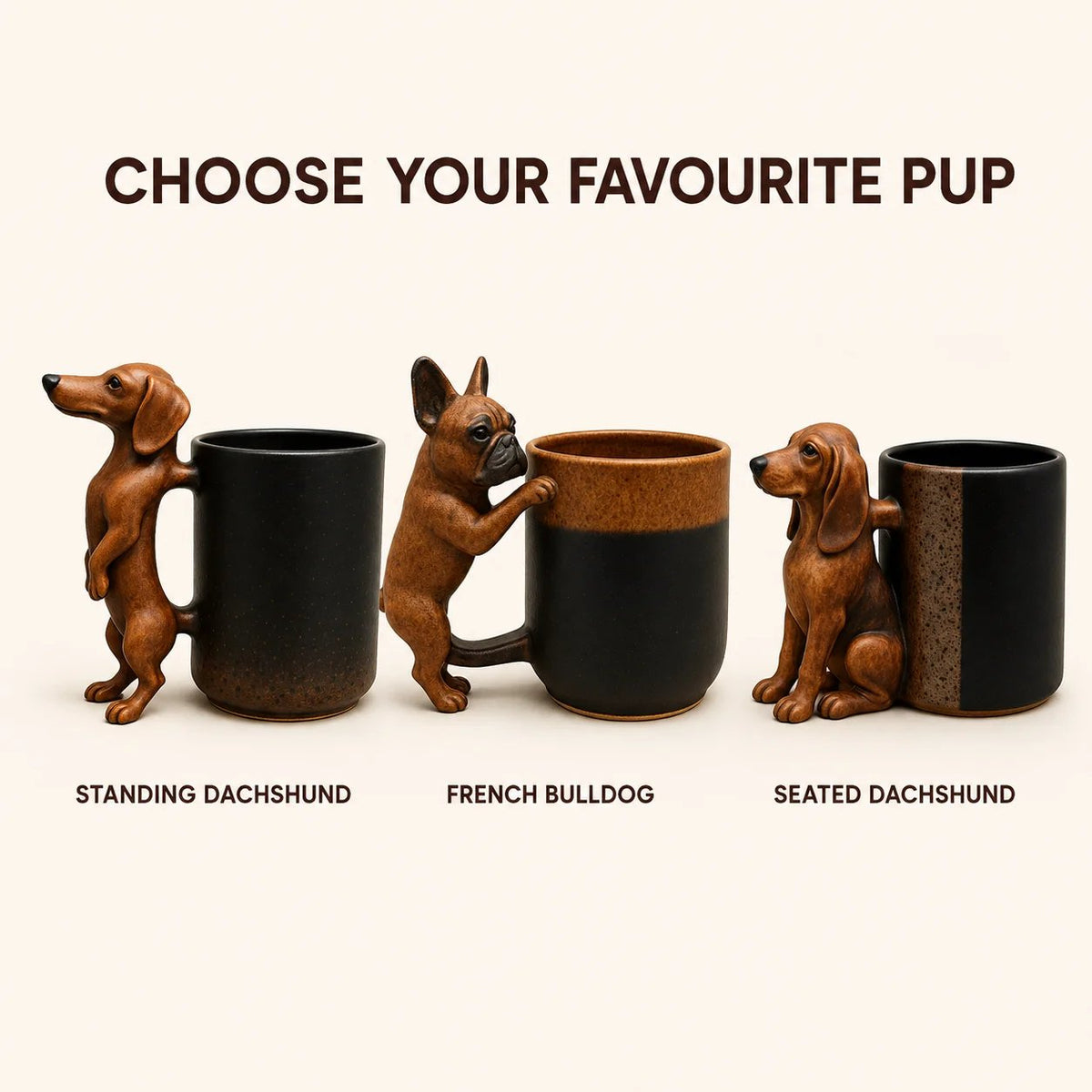 🐕Handmade Dachshund Mug
