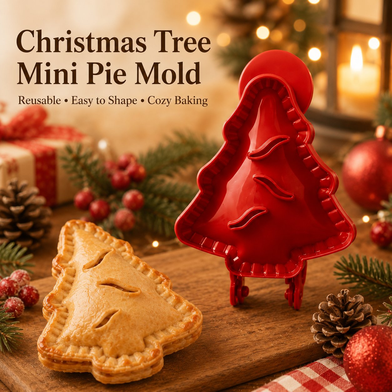 🥧 Beginner-Friendly Reusable Mini Hand Pie Press Mold | 6 Fun Shapes for Easy Filling, Shaping & Sealing of Homemade Pies and Pastries 🍎✨