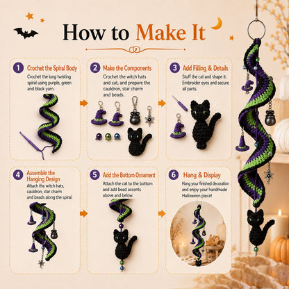 🔥Last Day 50% OFF - 🎃 Enchanted Halloween Crochet Spiral DIY Kit - Buy 2 Get Free Shipping