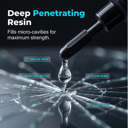 🔧 Windshield crack? DIY fix in minutes. UV resin kit that actually works. ✨
