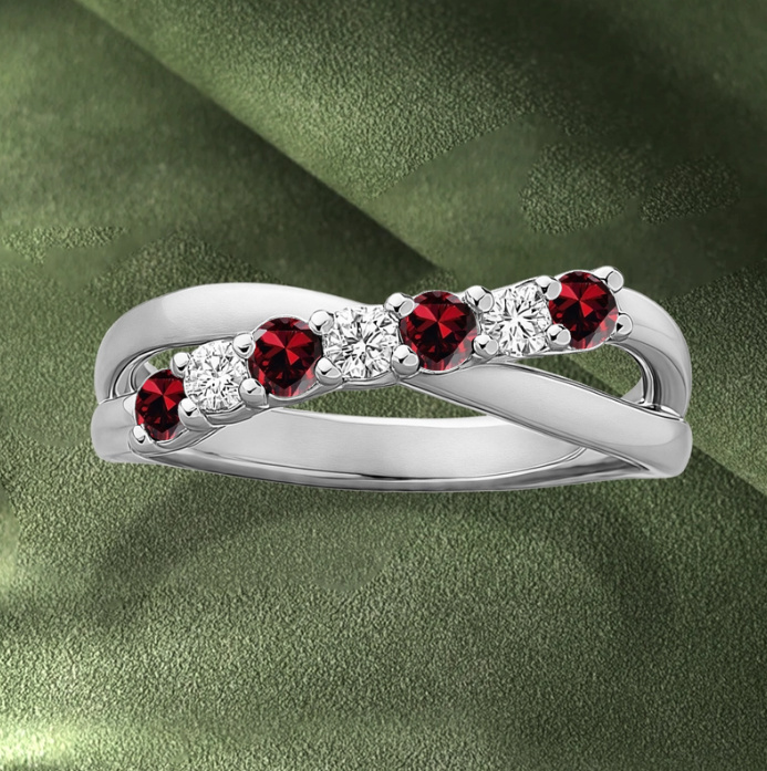 Always In My Heart, Personalized Memorial Birthstone Ring
