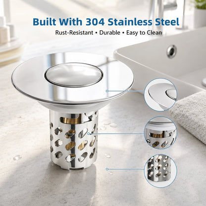 Pop-Up Sink Drain Stopper 🚿