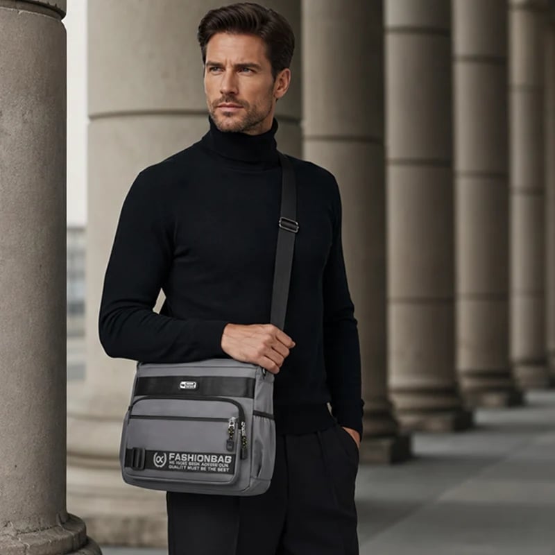 Urban Utility Messenger Bag – Water-Resistant & Multi-Compartment Design