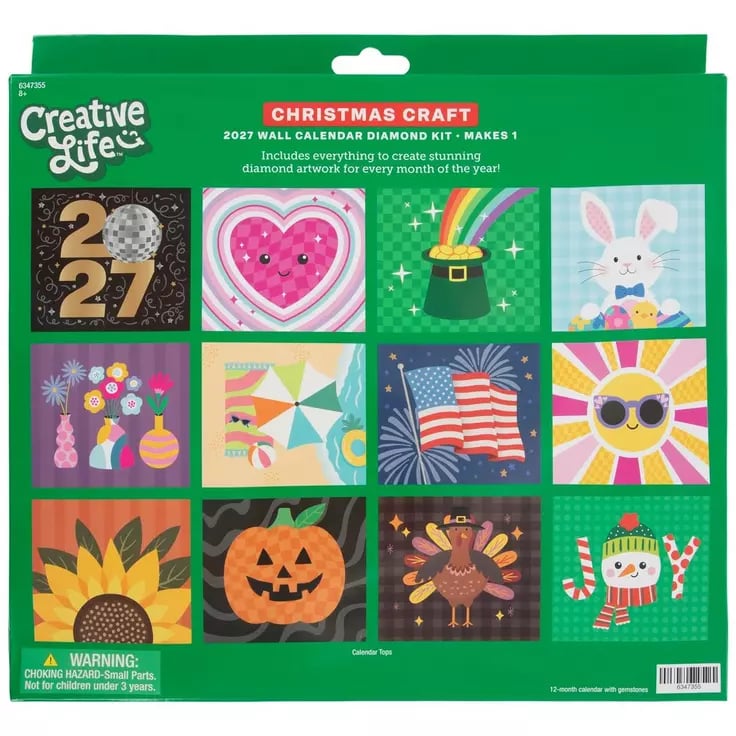 [Official Licensed] 📅2027 Wall Calendar Diamond Painting Kit❤️Beginner-Friendly | Complete Kit with All Tools Included