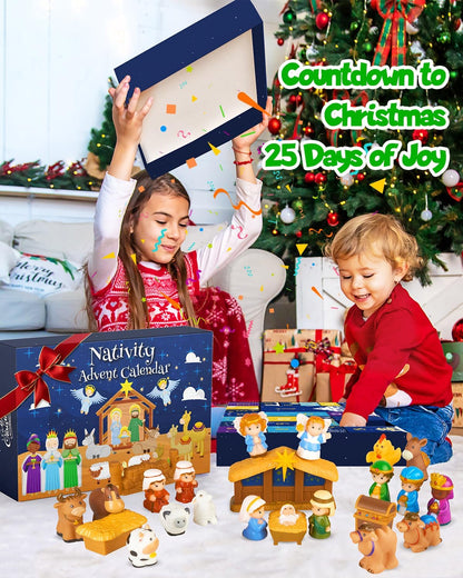 🎄🏆Christmas Hot Sale 50% Off - 2026 Nativity Advent Calendar (25pcs) 💯NONTOXIC & ODORLESS