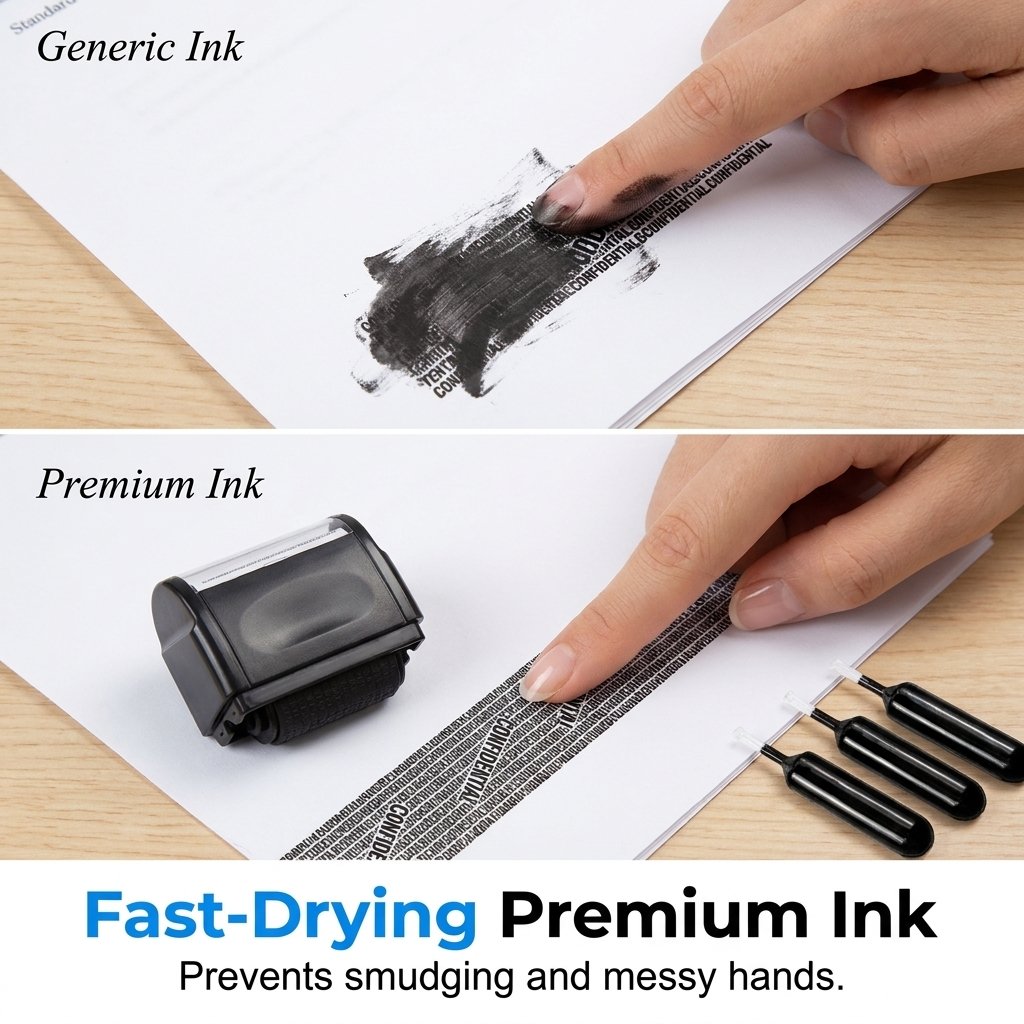 🔥🔥SALE 48% OFF!!-Privacy Protection Security Roller Stamp — Address & Billing Info Blocker, Home & Office Mailing Essentials 100m Long-Lasting Roll