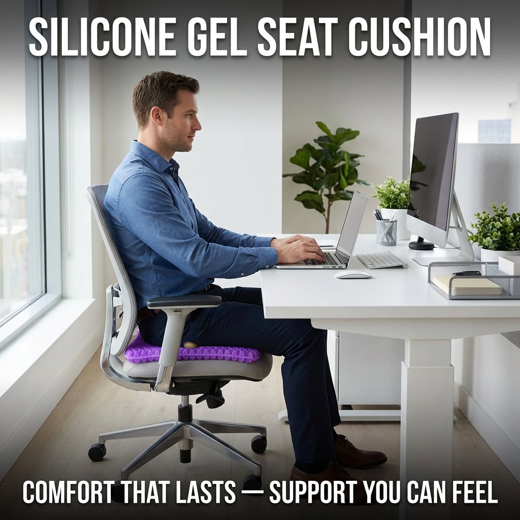 ✨LAST DAY 49% OFF❤Ergonomic Silicone Seat Cushion – Relief You Can Feel