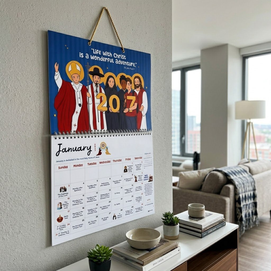 ✝️ 2027 Catholic Liturgical Wall Calendar Follow The Church Year With Faith, Prayer & Tradition