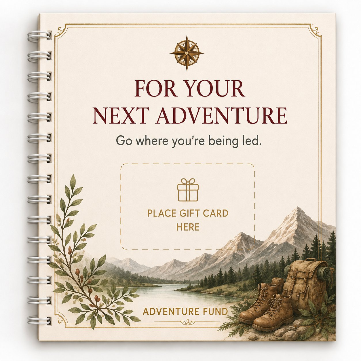 ✝️FAITH GIFT CARD BOOK📚 14 Themed Pages, Hardcover & Durability Line