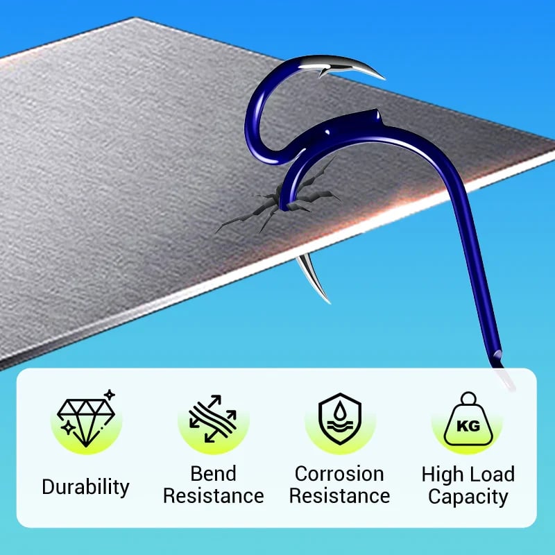🎣  Classic and sharp double fishing hooks — High carbon steel with needle tip