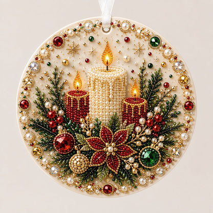 ⏳ Last Day 49% OFF – 🎄Beginner-Friendly DIY Pearl & Gem Christmas Ornament Kit Collection | 6 Festive Designs with Pearl-Style Beads, Faceted Gems & Raised Holiday Details ✨