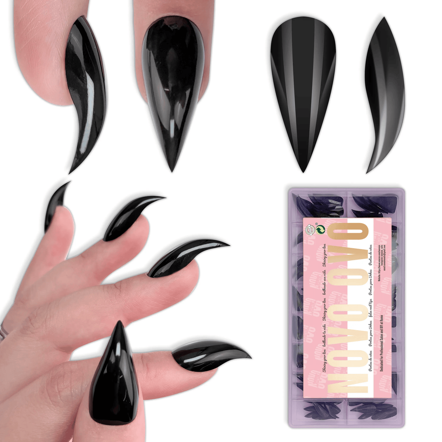 🖤✨3D Gothic Claw Press-On Nails | Instant Salon Drama