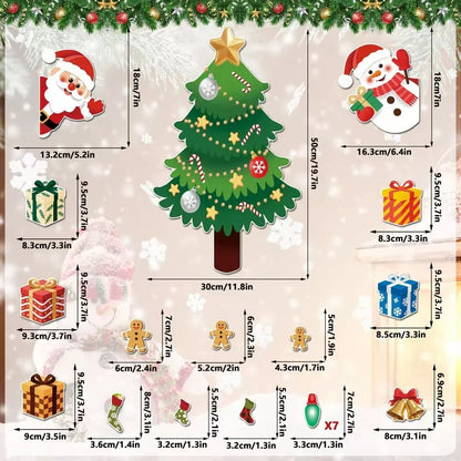 🔥HOT SALE🔥 49% OFF – 🎄DIY Magnetic Christmas Fridge Decor | Reusable Tree & Holiday Magnets for Family Fun 🧲