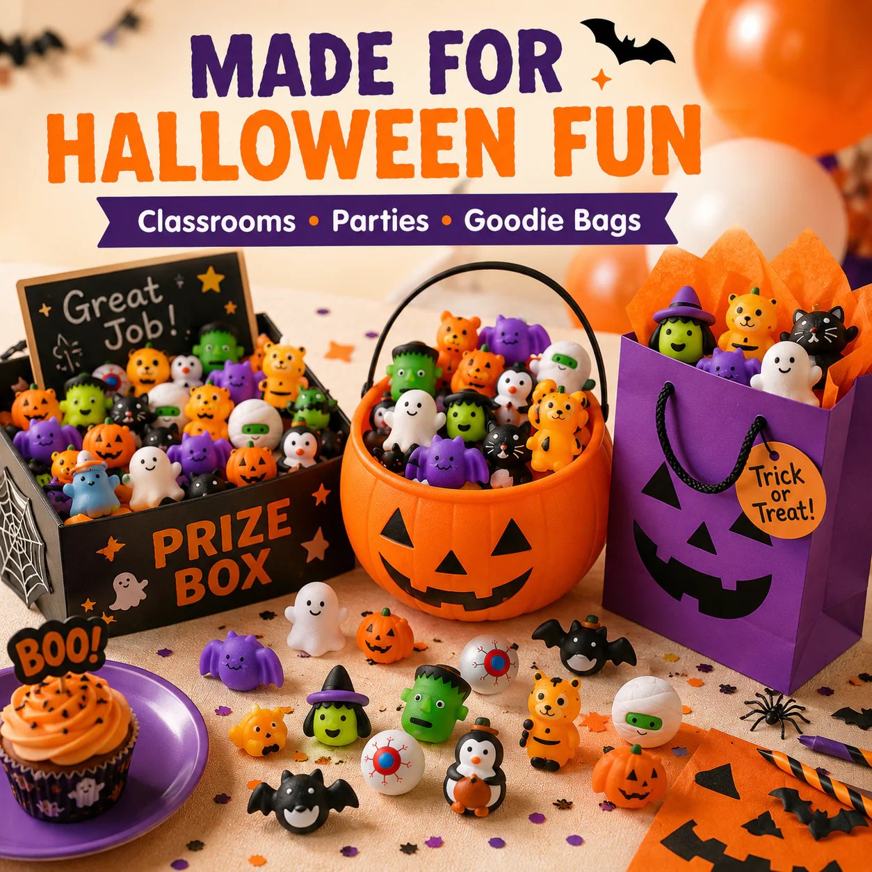 🔥Last Day 50% OFF - 🎃30PCS Halloween Mochi Squishy Toys
