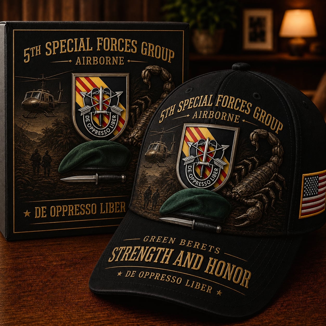 🗡️U.S. Army Special Forces “De Oppresso Liber” Tribute Cap