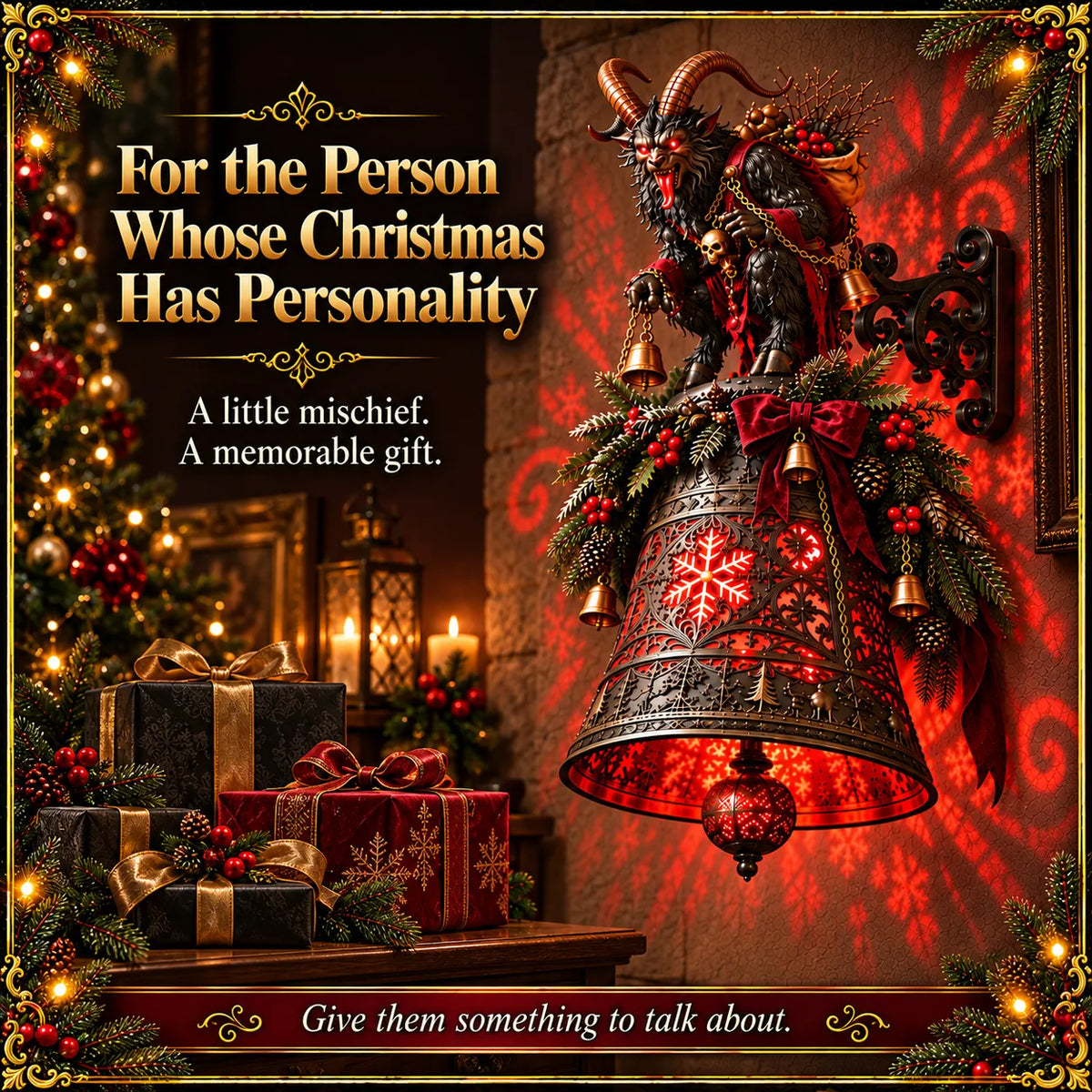 🎄Krampus Midnight Chime Christmas Projection Bell🔔